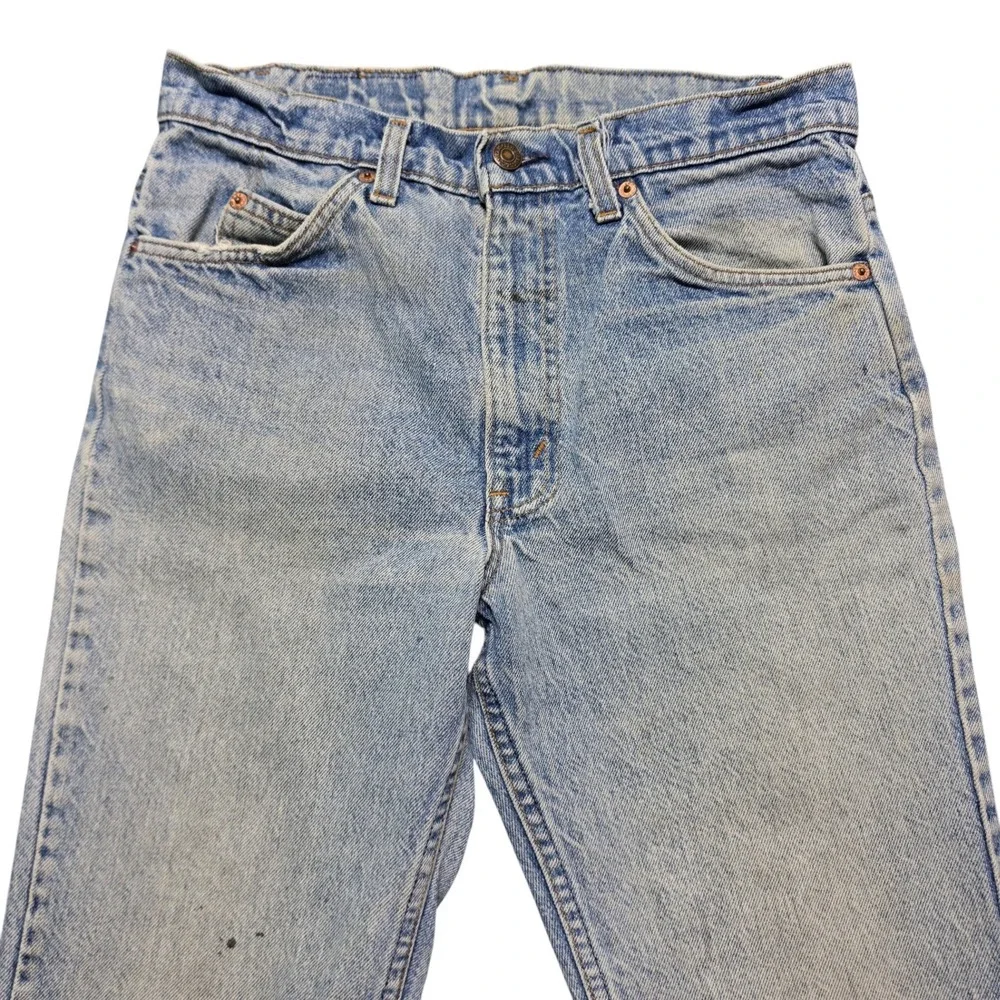 Vintage Orange Tab 517 Bootcut Jeans Mens 31x32 Light Wash Levis 40517-0215